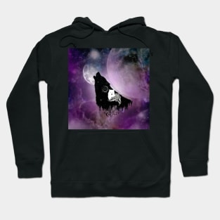 Awesome wolves in the universe Hoodie